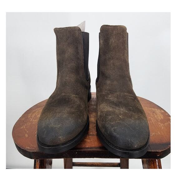 Thursday Boot Company Duchess Boot In Dark Olive Suede Size 7.5 - Picture 8 of 13